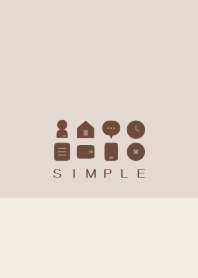 シンプル（beige brown)V.724