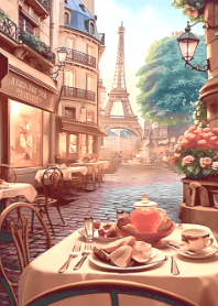 streets of paris in the afternoon
