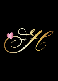 "H" Gold Initial 2