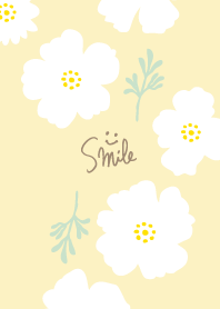 White flowers leaves healing10from Japan