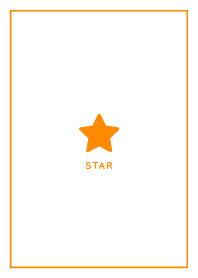 Simple Lucky Star / White&Orange