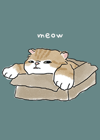 neko drawing2 - cadet blue