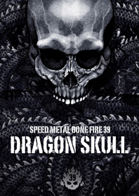 Speed metal bone fire Dragon skull 39