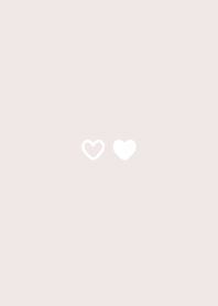 mini heart 04  - pink beige (a)