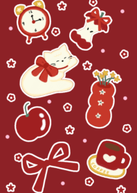 Cute cat day (Red)