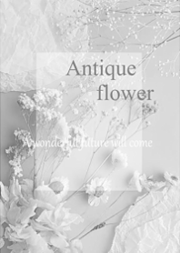 Space surrounded by antique flowers4.