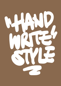 STRBROS - HANDWRITE 1.0 BROWN 03