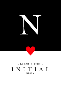 INITIAL N -BLACK&RED-