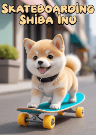 Energetic Shiba Inu Skateboarding VOL.2