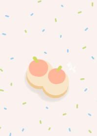 和菓子:Peach Wagashi