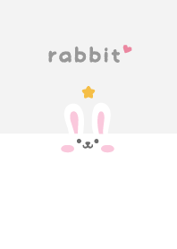 Rabbits. Star - White
