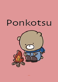 Red : Winter bear Ponkotsu