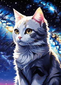 Night Moon Star Cat B28459