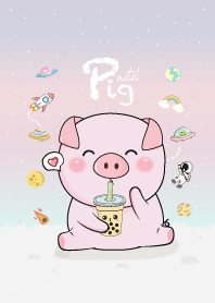 หมูน้อย สีพาสเทล