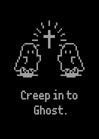 Sheet Ghost Creep in Ghost  - B & Gray