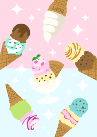 Ice cream2(pink&blue)
