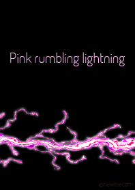 Pink rumbling lightning