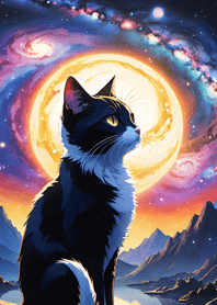 Night Moon Star Cat 9e3bde