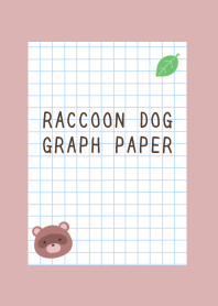 RACCOON DOG GRAPH PAPERj-DUSTY PINK
