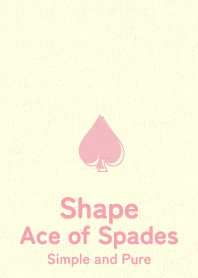 Shape spades  Light orchid pink
