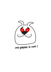 red glasses is cool