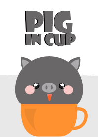 Black Pig in Cup Theme