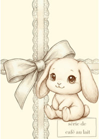 ラテうさ♡きなこ　ゆるふわベージュ・癒し