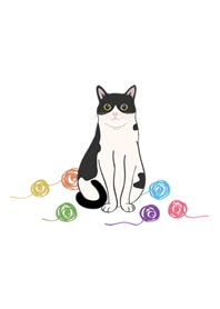 可愛毛線球(牛奶貓咪)