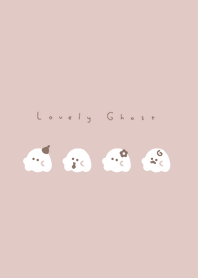 ゆるおばけ /ピンクベージュ