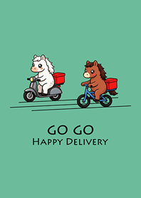 馬上到外送員-薄荷色