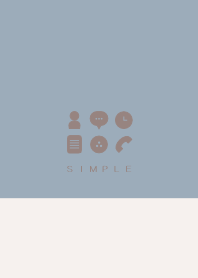 SIMPLE(beige blue)V.221b