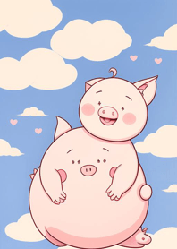 Happy pink pig FLitR