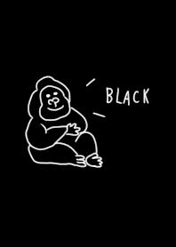 black. gorilla.