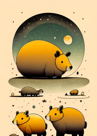 Ukiyo-e - Capybara B7b96e