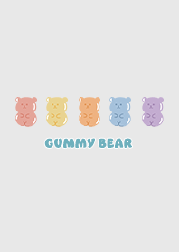 yammy gummy bear / light grey