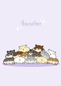 Cute hamster.Lazy together