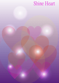 Pastel heart in purple