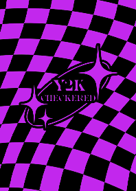 Y2K CHECKERED 02  - PURPLE 2