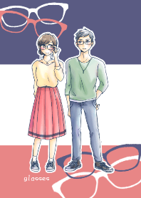 glasses couple