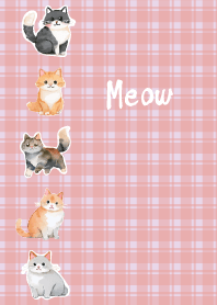 light purple たくさんの猫ちゃん2