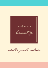 sweet color for adults / blue ivory pink