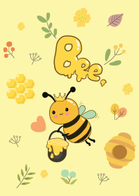 ผึ้งน้อยผู้น่ารัก (สีเหลืองพาสเทล)