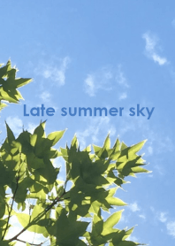 Late summer sky