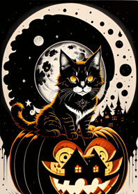 cat halloween 201B33