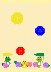 Frogs on a rainy day  LY