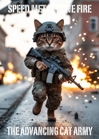 The advancing cat army 18