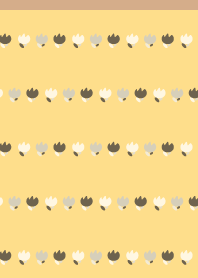 Rough monochrome tulips on B&Y JP