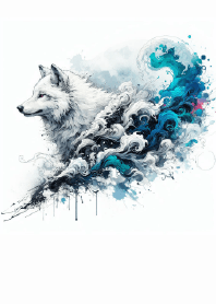 Vivid Wolf Visage: Interweave of Fantasy