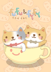 Fufu & Fyfy the cat. coffee cup