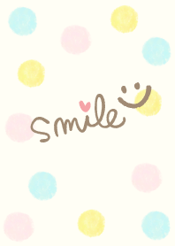 Adult watercolor Polka dot5 - smile11-